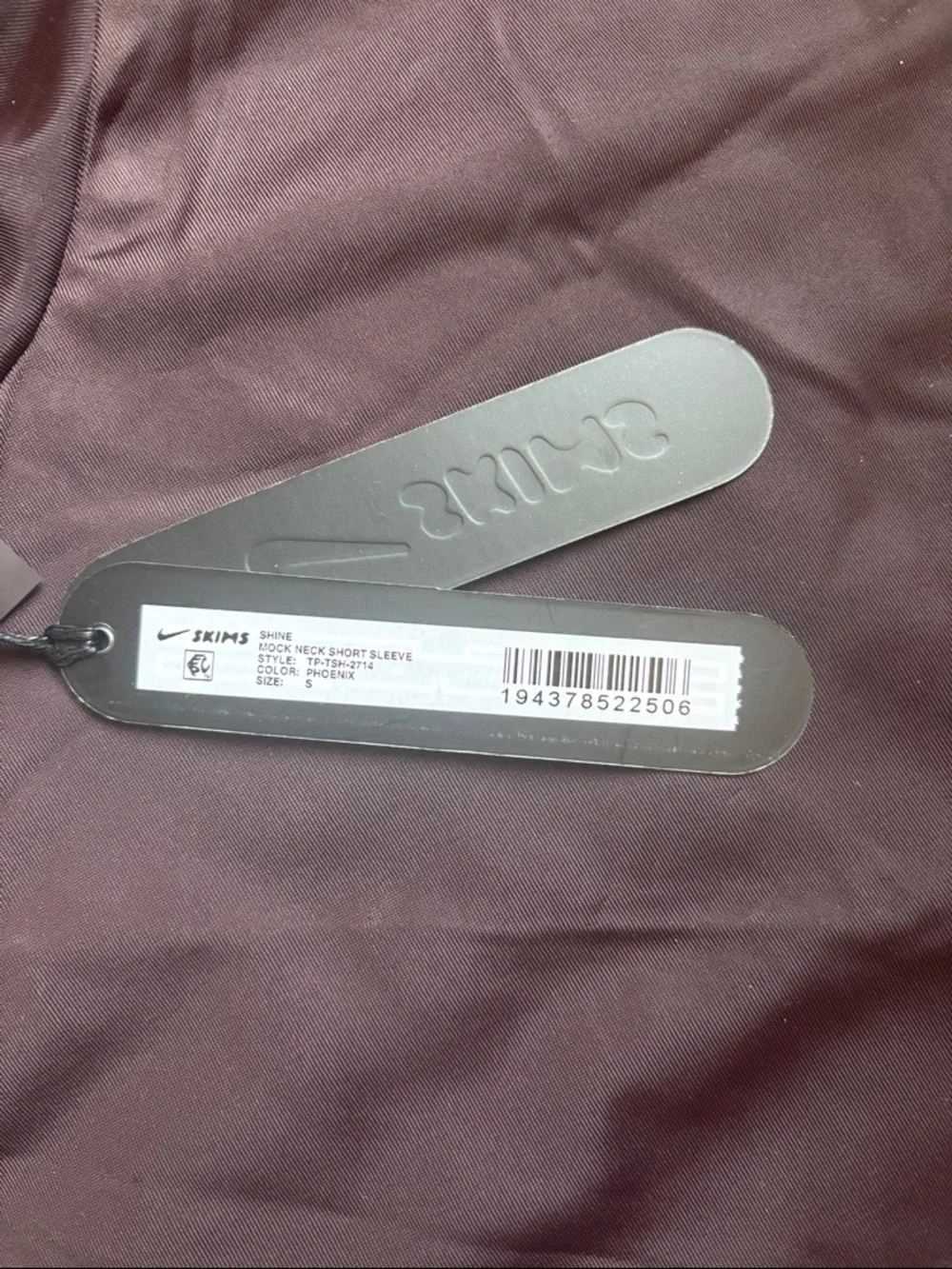 SKIMS x Nike Set • NWT • Never Worn • Phoenix (Plum) • Bottoms (M) • Top (S) - Picture 5 of 8